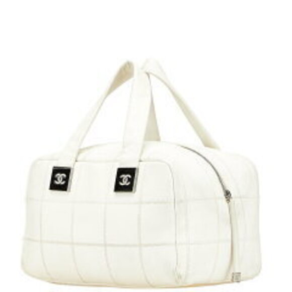 Chanel Handbags - Chanel handbag mark skin Boston white Chocobar Coco caviar bag